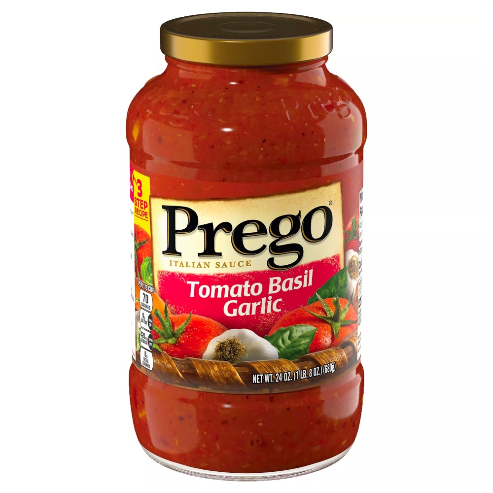 Prego Tomato Basil Garlic Italian Sauce Jar