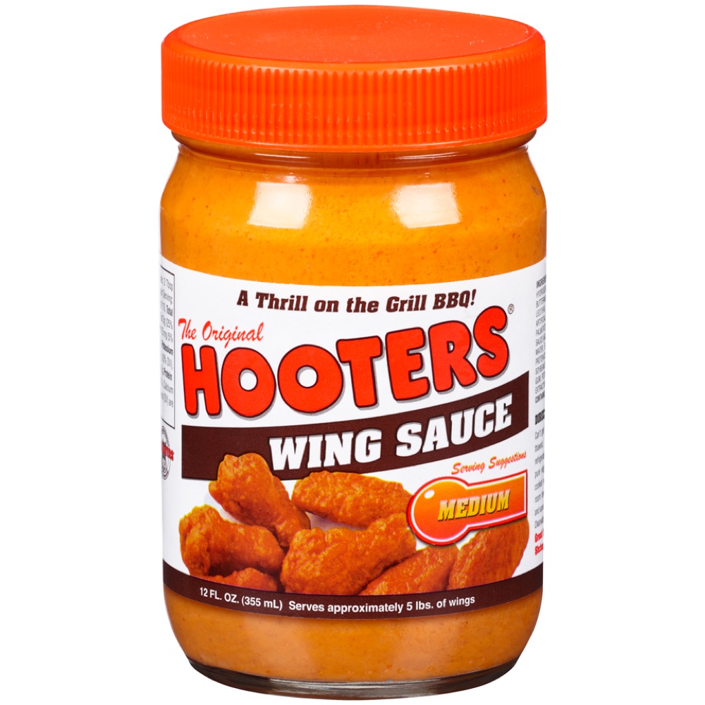 Hooters Wing Sauce Medium Jar