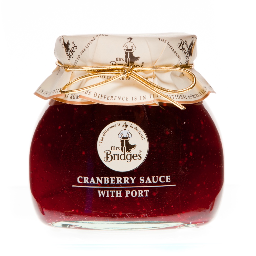 Mrs Bridges Cranberry Sauce with Port Jar