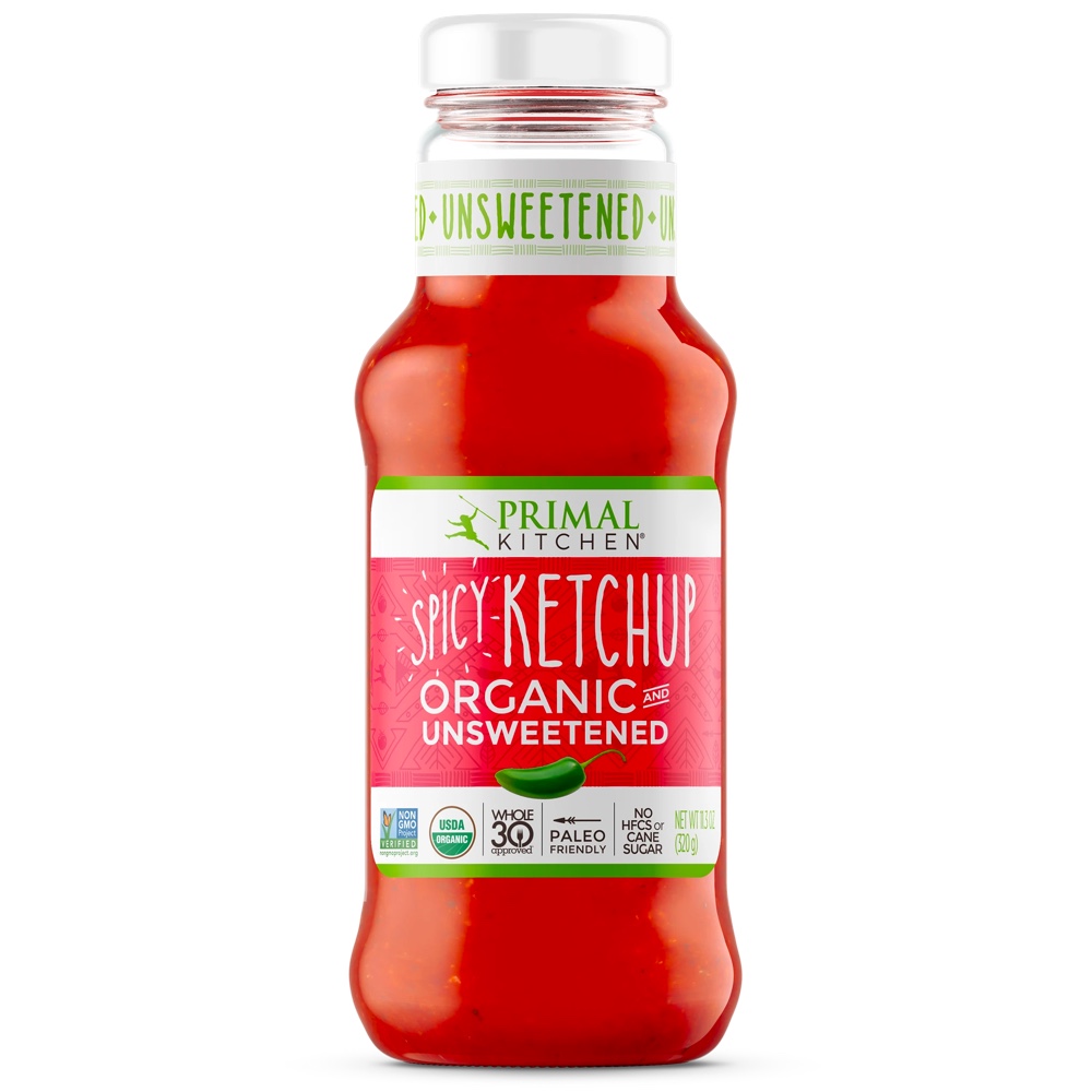 Primal Kitchen Spicy Organic Unsweetened Ketchup Bottle