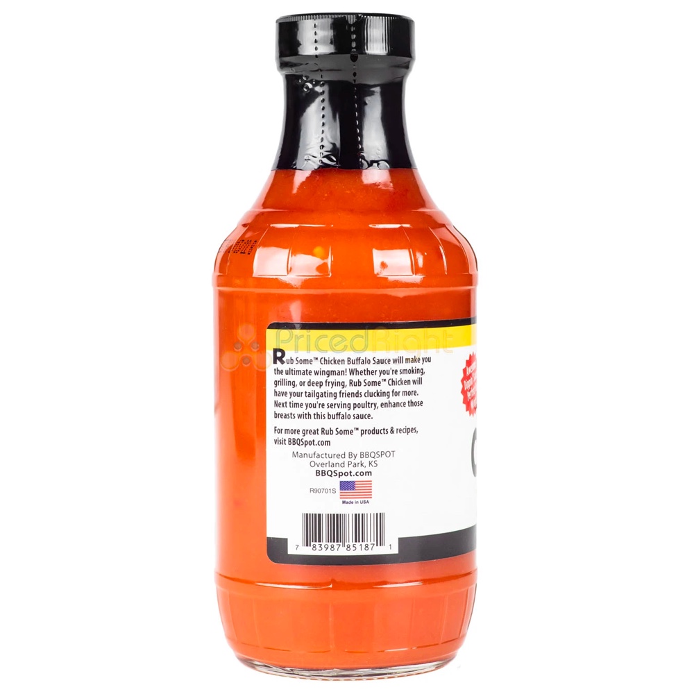 Rub Your Chicken Buffalo Sauce Bottle Label