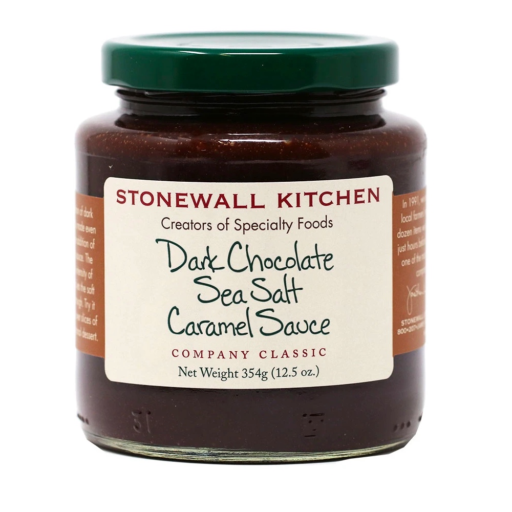 Stonewall Kitchen Dark Chocolate Sea Salt Caramel Sauce Jar