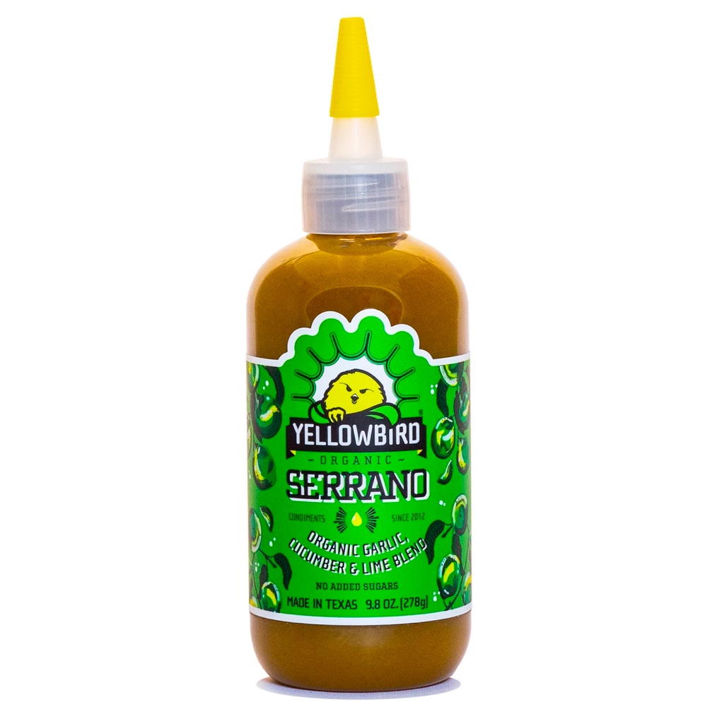 Yellowbird Organic Serrano Condiment Bottle