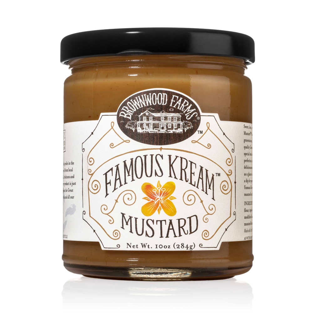 Brownwood Farms Famous Kream Mustard Jar
