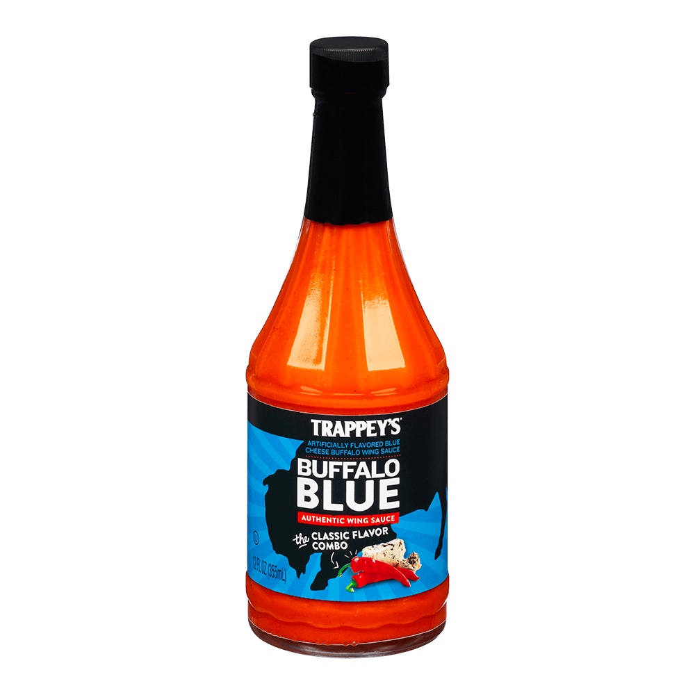 Trappey's Buffalo Blue Authentic Wing Sauce Bottle